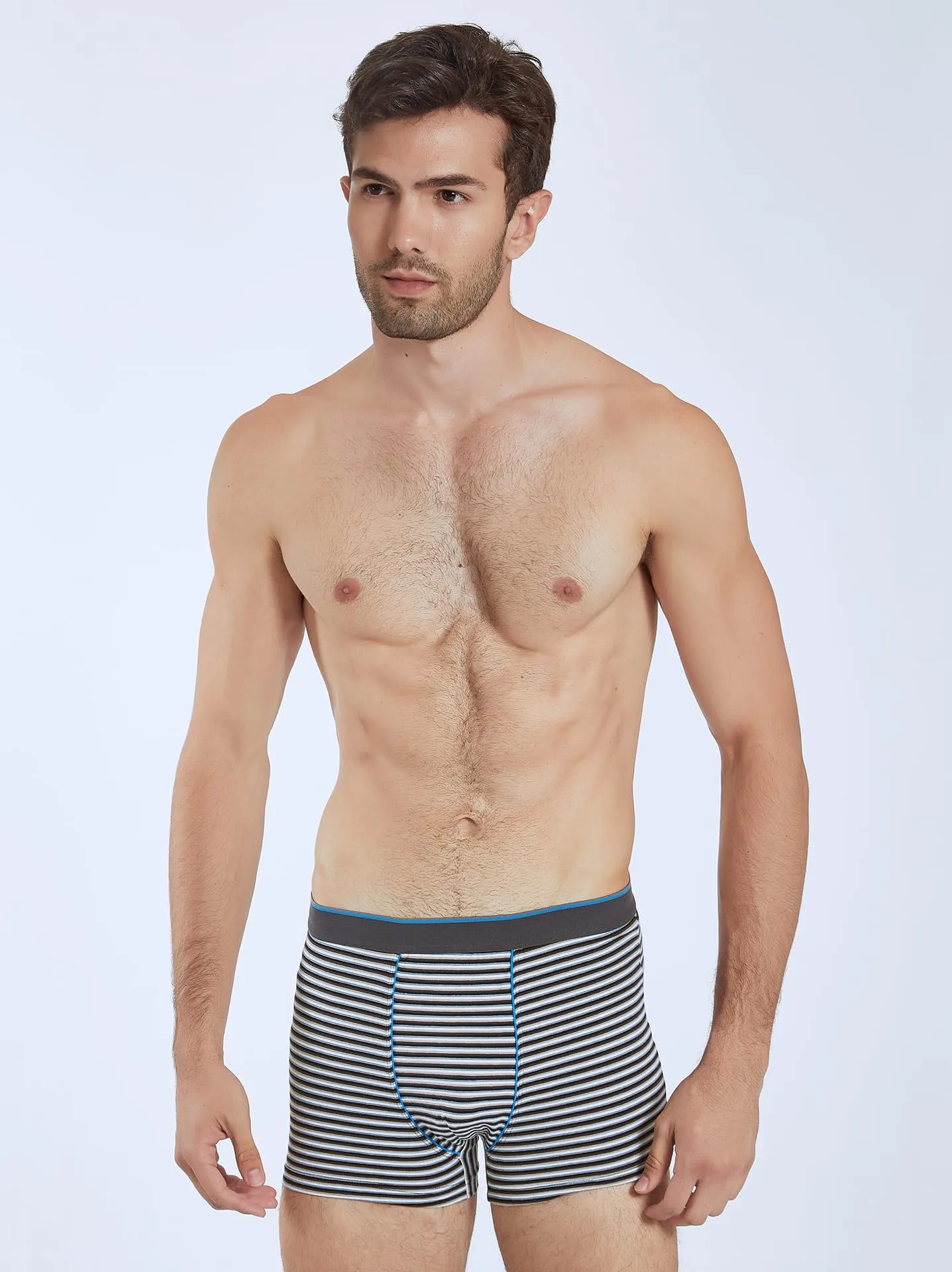 Ανδρικό boxer με ρίγες σε μιχ 4