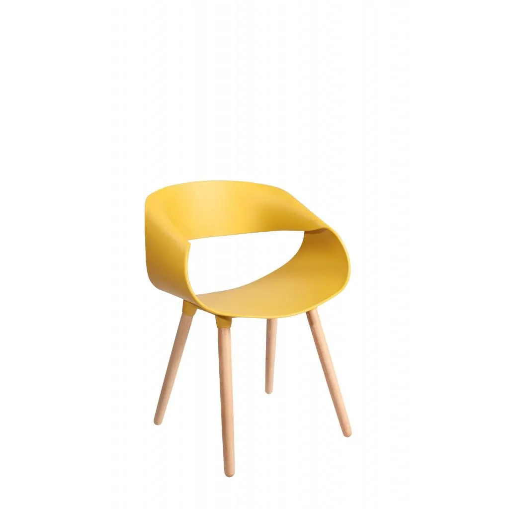 DARCY Πολυθρόνα τραπεζαρίας 51X61X79.5εκ.Κίτρινο