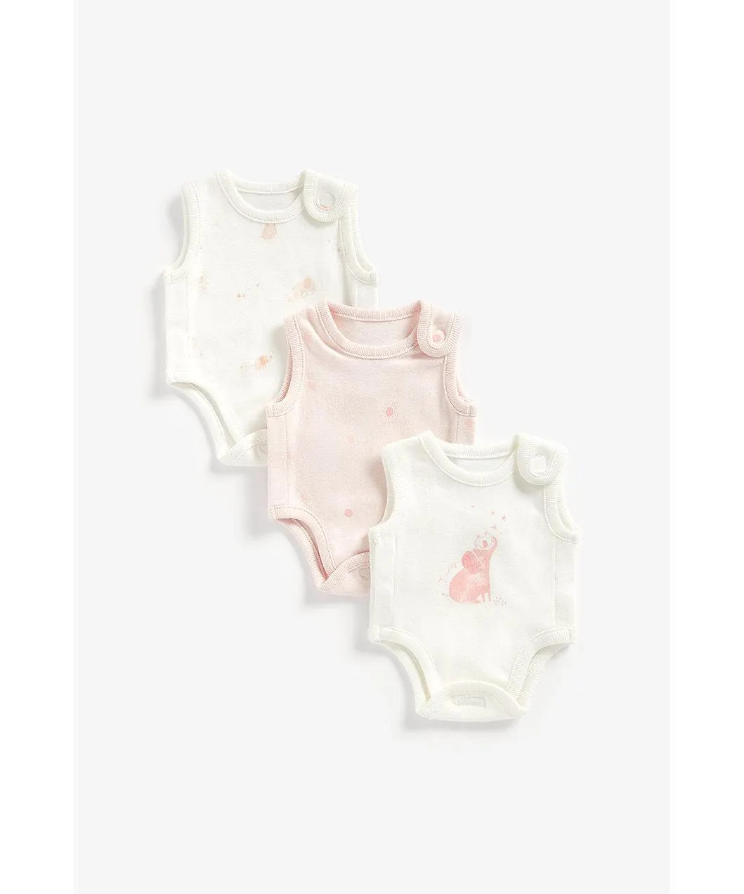 ροζ κορμάκια για πρόωρα βρέφη - σετ των 3