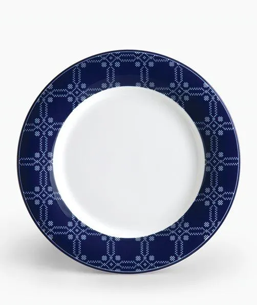 Kythera Blue Flat Plate 27.5cm