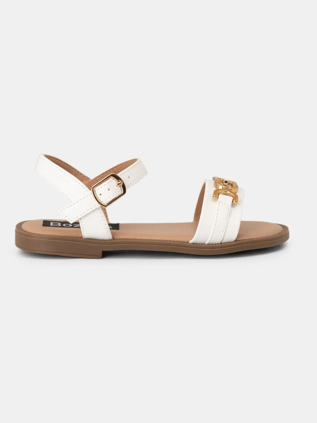 Παιδικά σανδάλια με φάσα με μεταλλική λεπτομέρεια