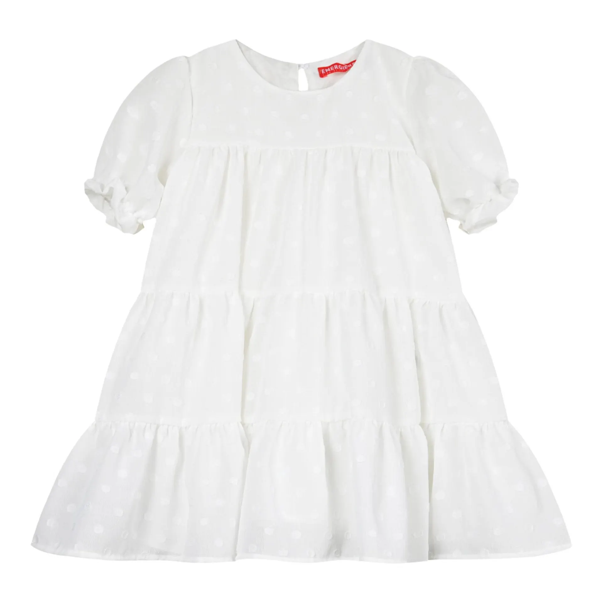Παιδικό πουά φόρεμα κρεπ για κορίτσι | ΕΚΡΟΥ