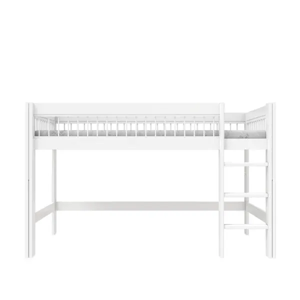 Semi high bed with straight ladder, Breeze