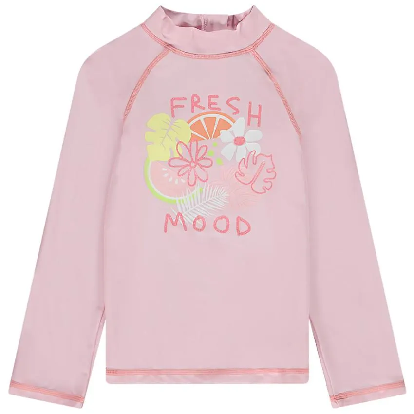 T-shirt μακρυμάνικο anti-UV SPF 50+ print floral για κορίτσι