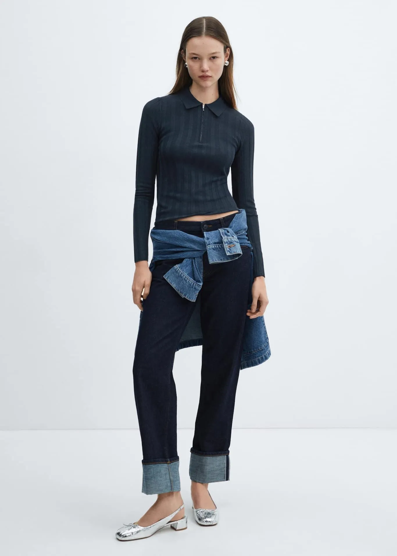 Πουλόβερ λαιμός φερμουάρ