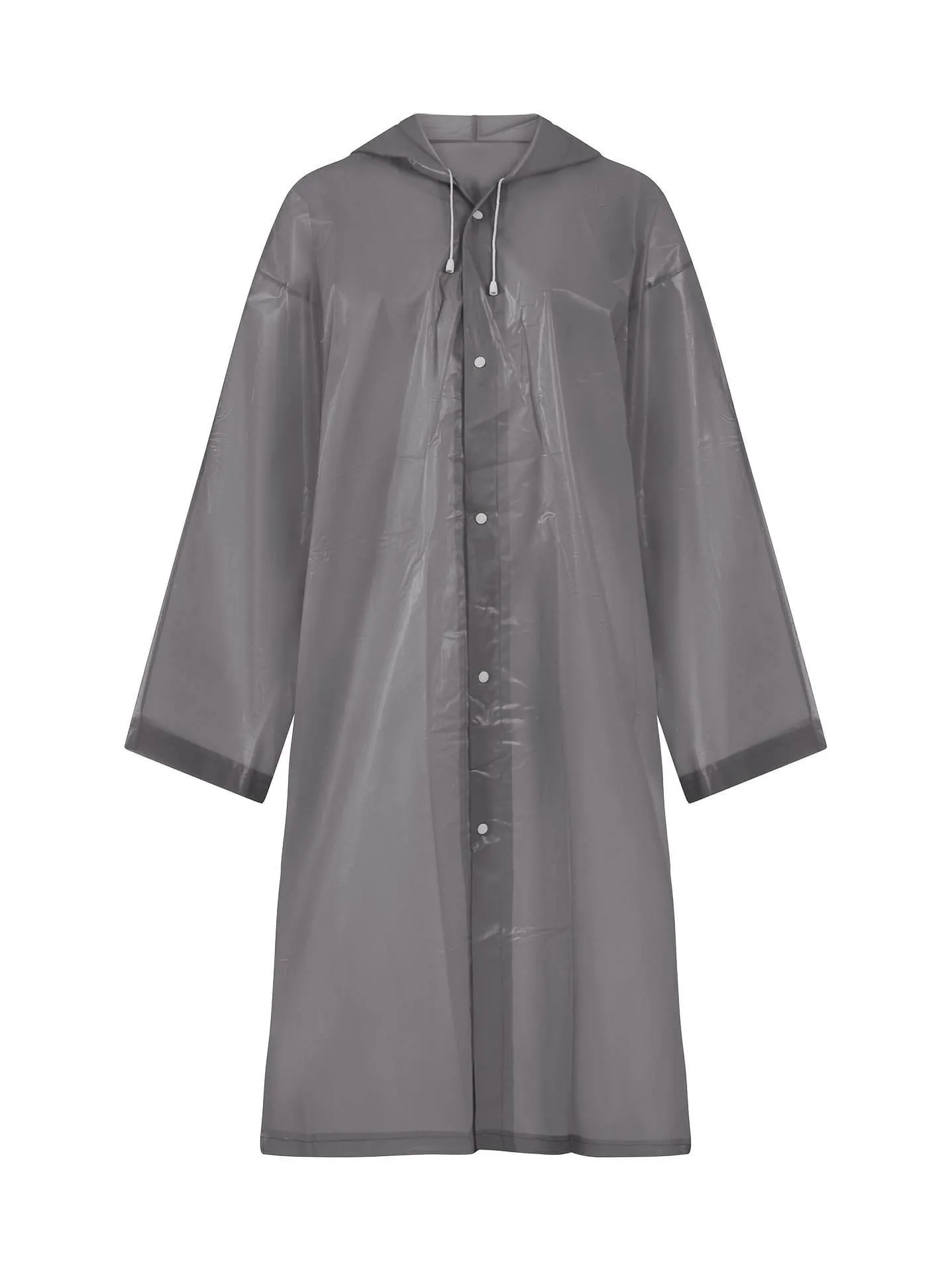Αδιάβροχο με κουκούλα unisex σε γκρι