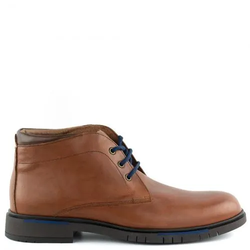 Ανδρικό ταμπά δερμάτινο μποτάκι AN012-M23