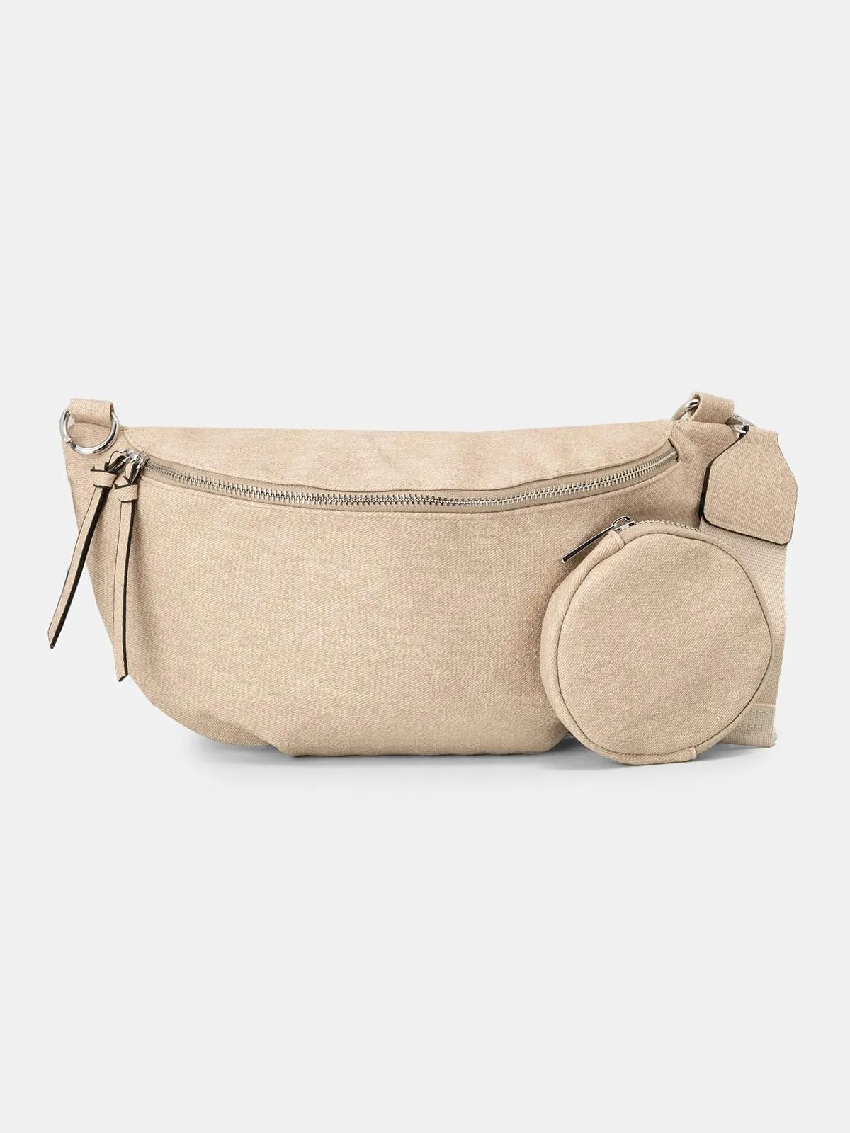 Belt bag με φαρδύ αποσπώμενο λουρί & πορτοφολάκι