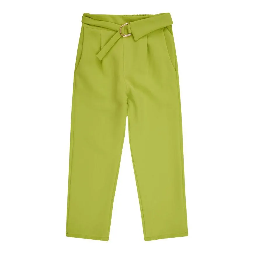 Παντελόνι καλοκαιρινό για κορίτσι σε χρώμα λαχανί -41.4000L