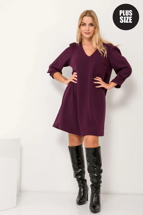 Μίνι φόρεμα με puffy μανίκια