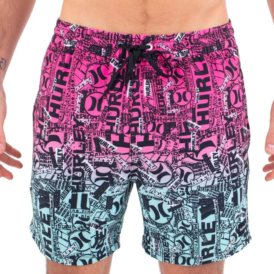 Ανδρικό Μαγιό Βερμούδα Πολύχρωμο - Hurley 25th S1 Cannonball Volley 17"