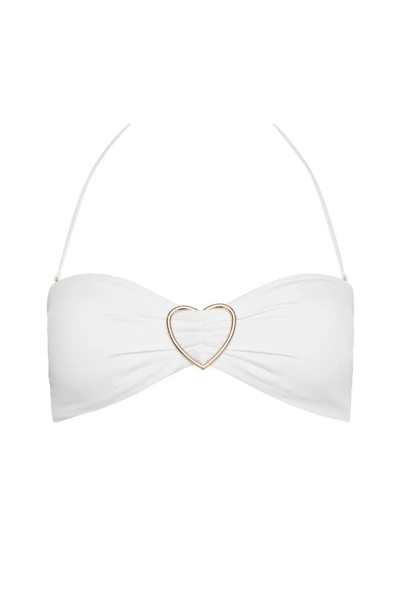 FASHION SOLIDS STRAPLESS PUSH-UP SWIMWEAR BIKINI TOP