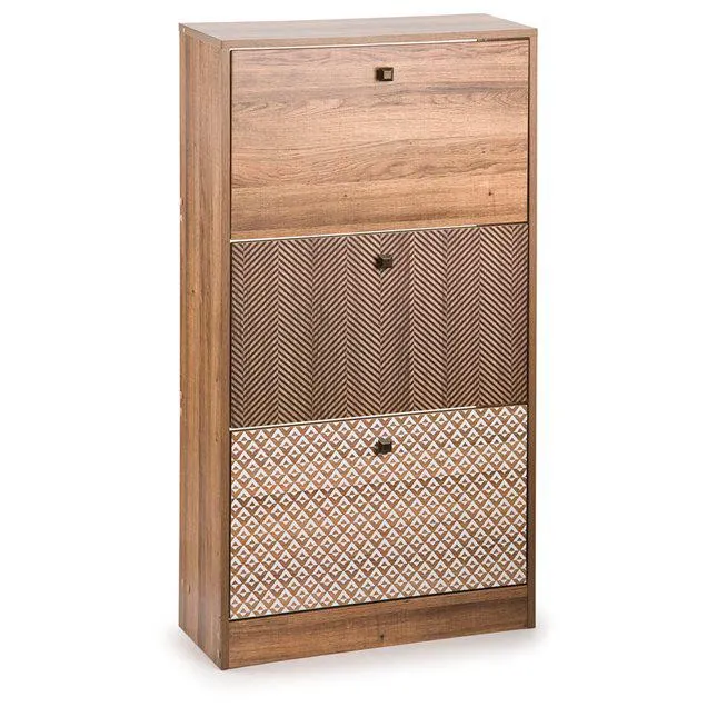 Ξύλινη Παπουτσοθήκη με 3 ράφια 60x24x115 εκ.