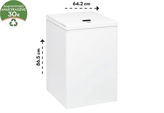 Whirpool WH1410 A+E Καταψύκτης Μπαούλο