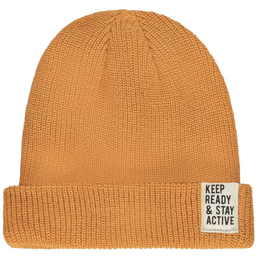 Bonnet en tricot côtelé uni pour garçon