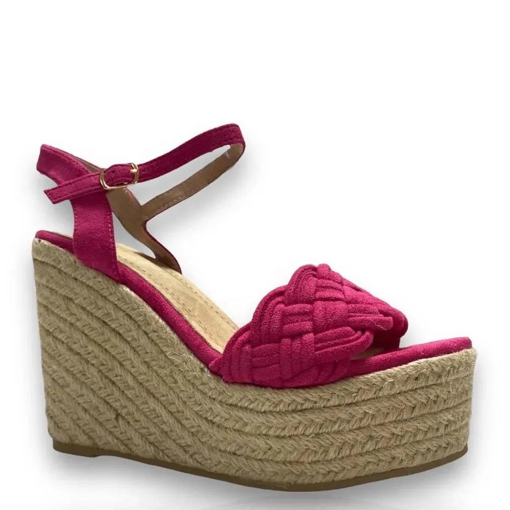 Γυναικείες πλατφόρμες σε φούξια χρώμα Famous