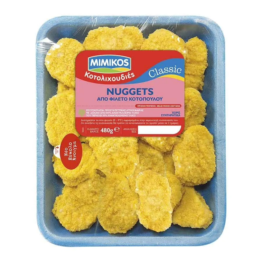 Mimikos Nuggets Κοτόπουλο Νωπό 480γρ.