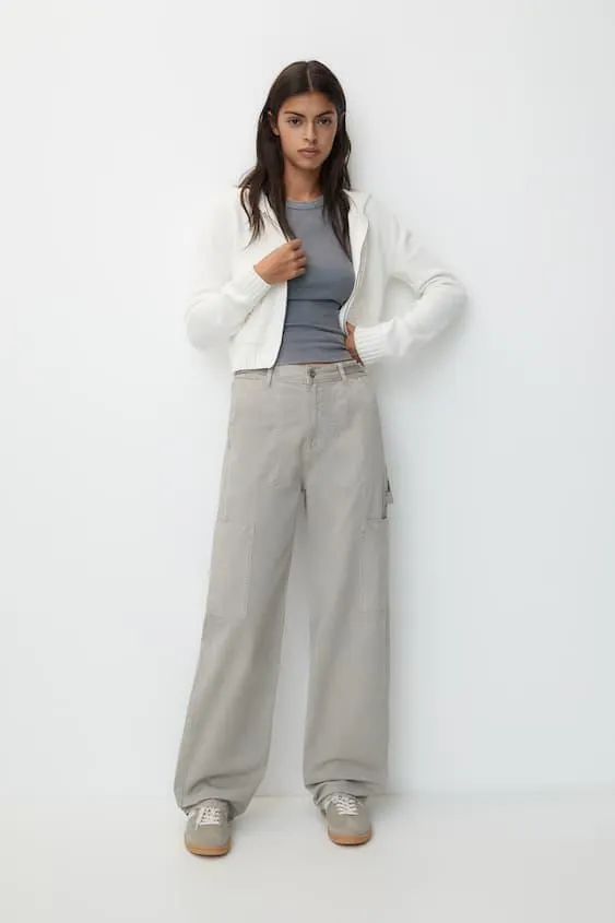 HIGH-WAIST CARPENTER TROUSERS