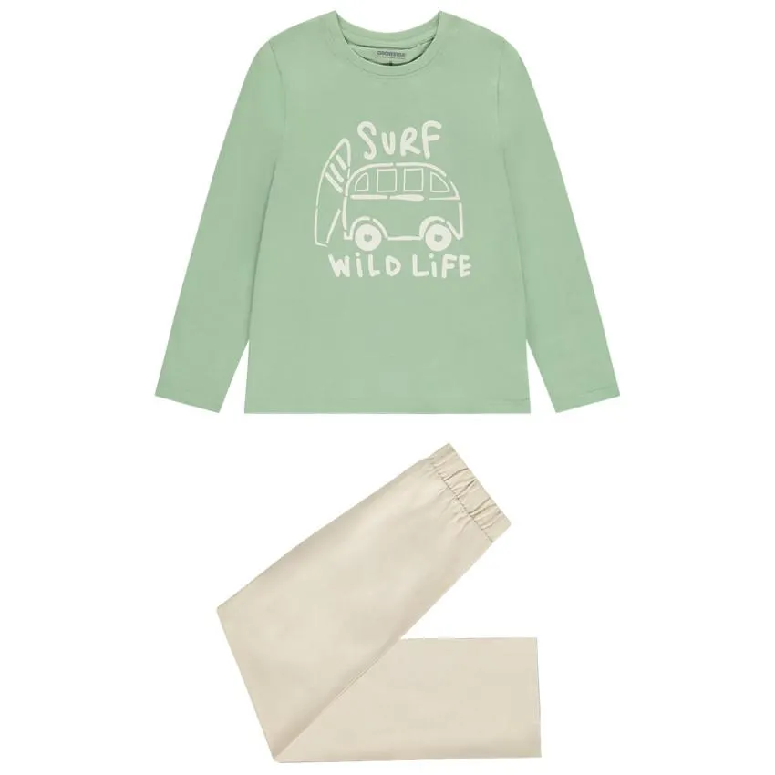 Πιτζάμα 2 τμχ. Jersey print vanlife για αγόρι