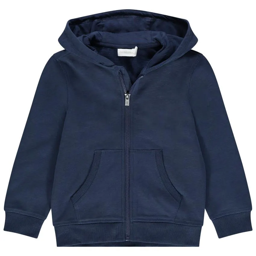 Ζακέτα molleton με κουκούλα και τσέπη καγκουρό