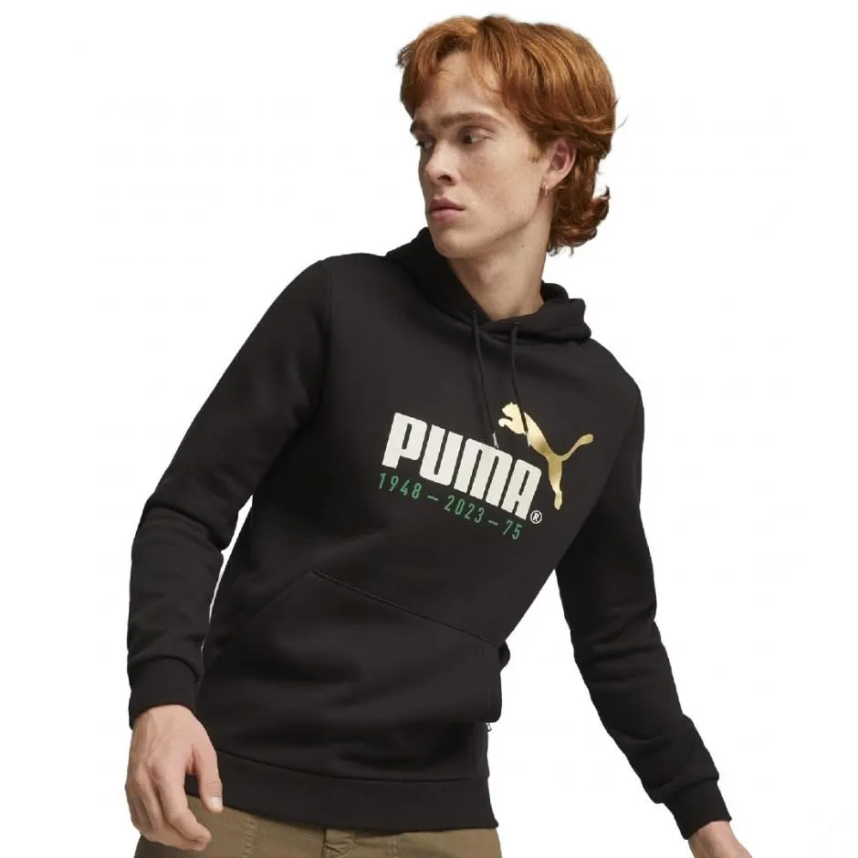 Puma No. 1 Logo Celebration Μαύρο - Ανδρική Μπλούζα Φούτερ