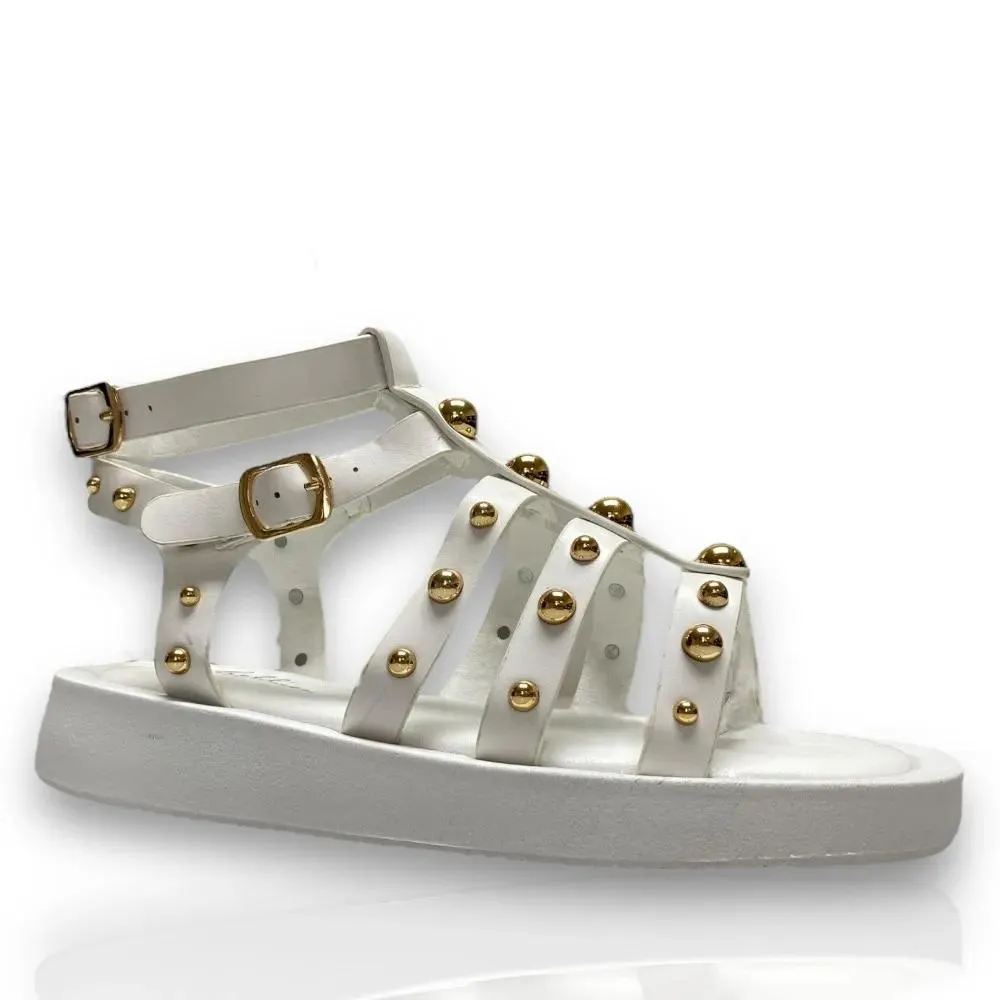 Γυναικεία flatforms Famous σε λευκό χρώμα