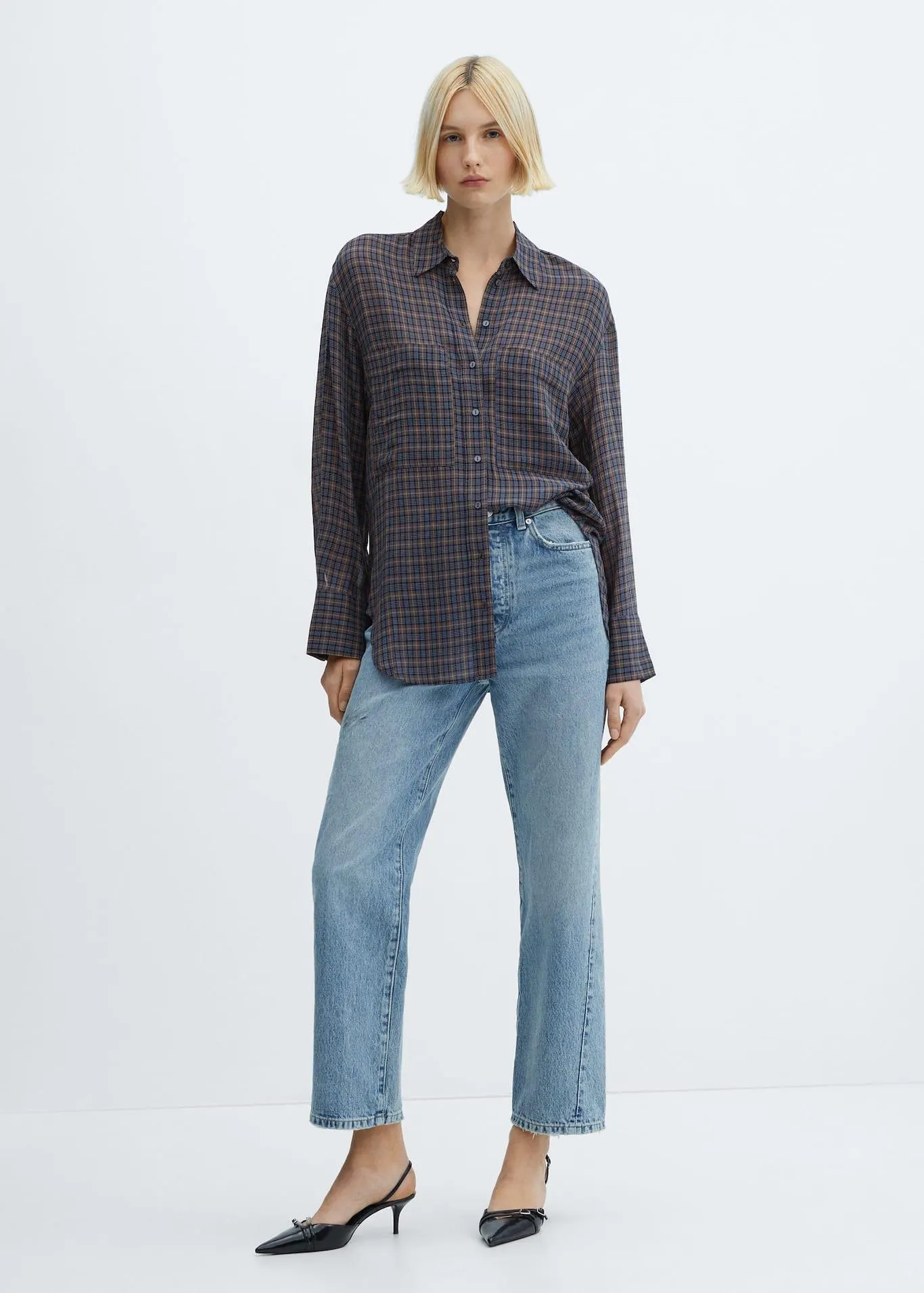 Πουκάμισο oversize καρό