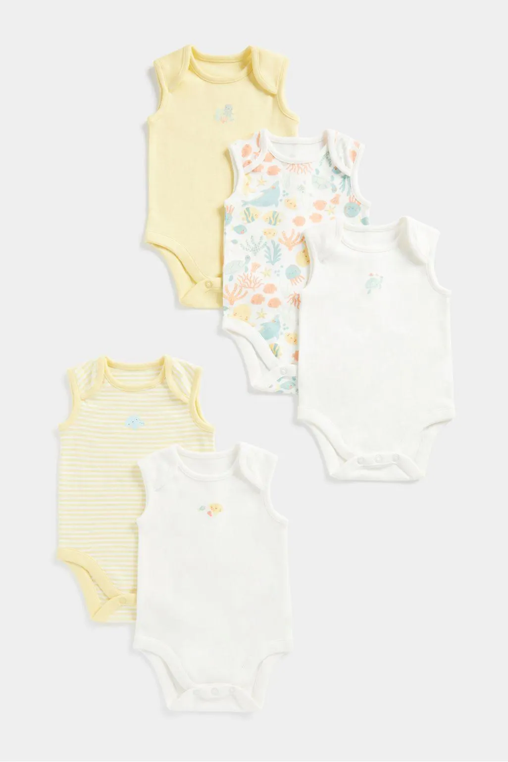 αμάνικα φορμάκια ocean - σετ των 5