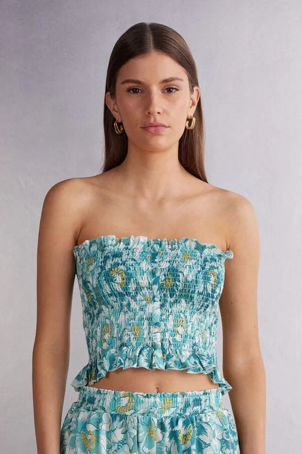 Σατέν Τοπ Emerald Flower