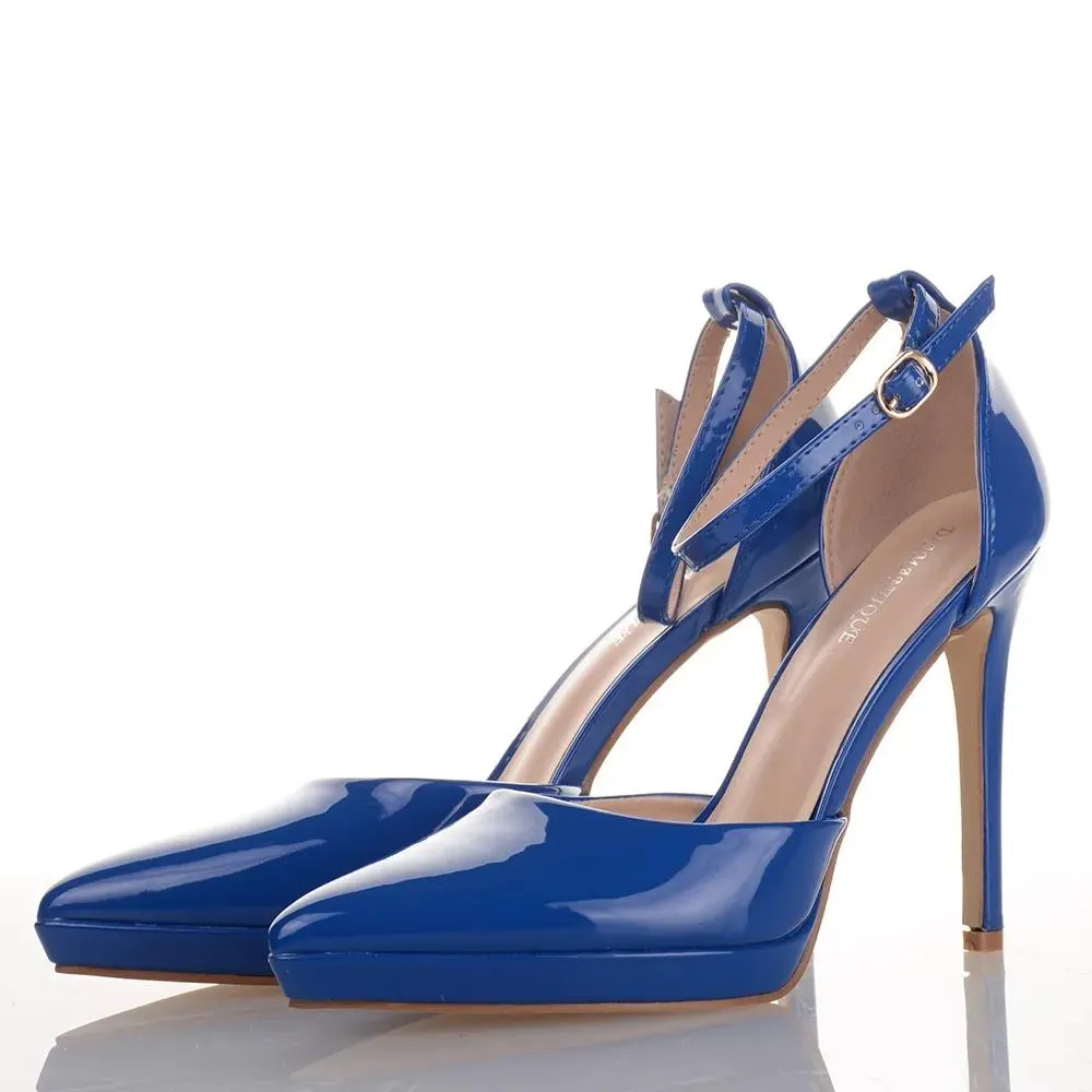 Μπλε Γόβες Λουστρίνι Famous