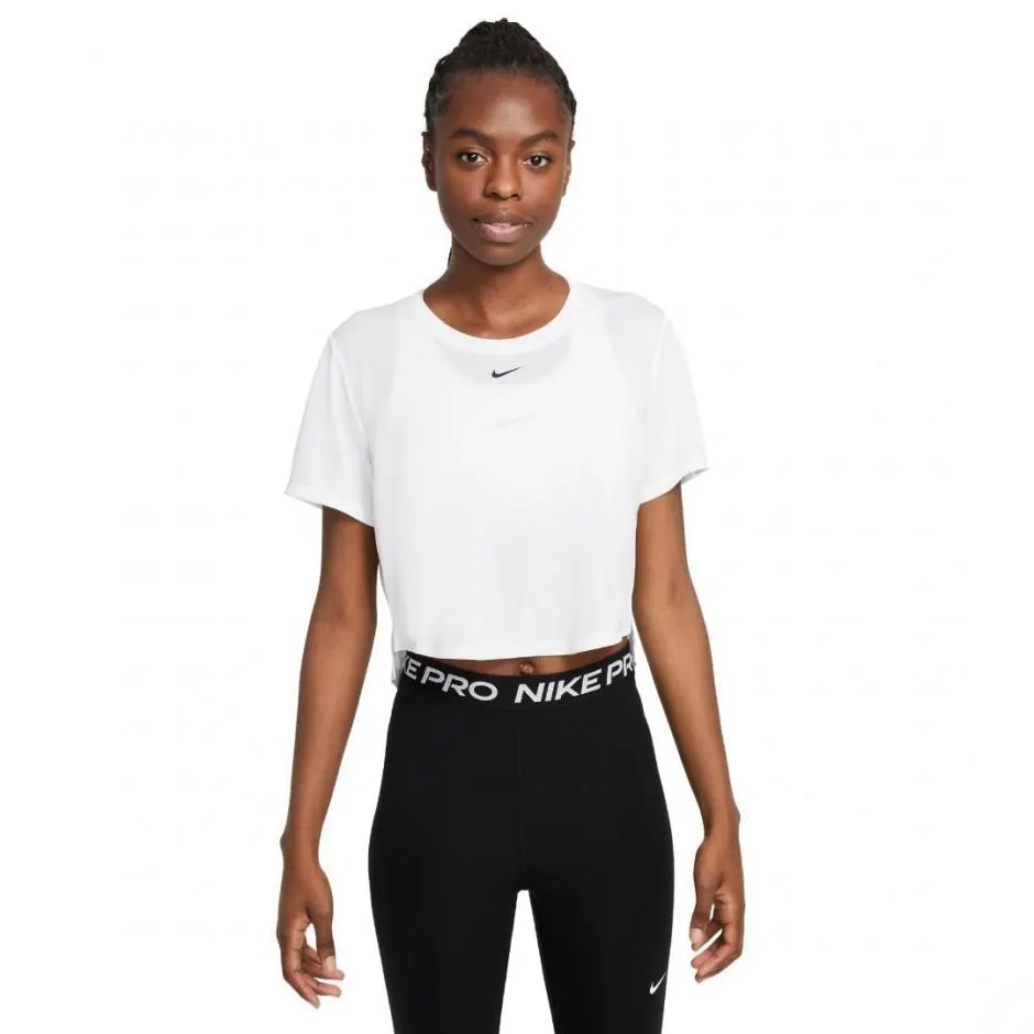 NIKE DRI-FIT ONE CROPPED TOP Λευκό