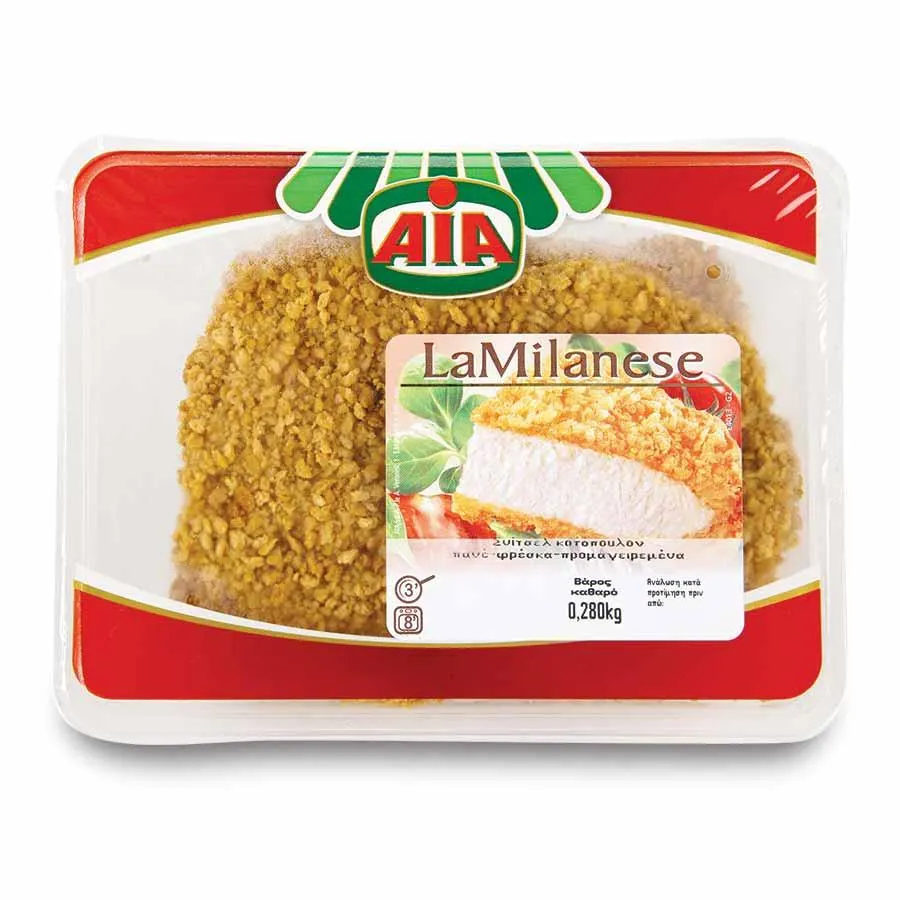 Aia Σνίτσελ Κοτόπουλο Ιταλίας Πανέ Νωπό 280γρ.