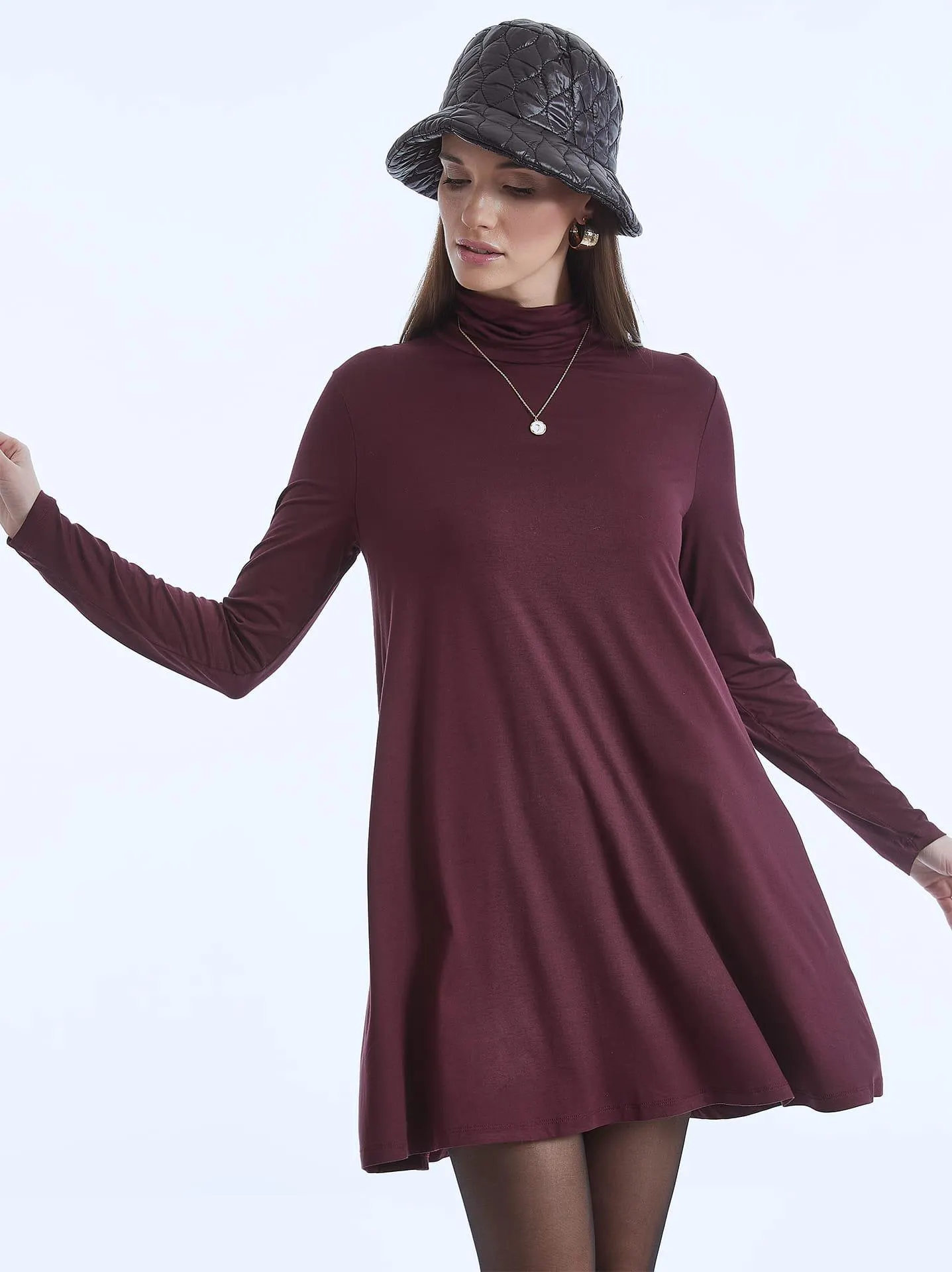 Ζιβάγκο φόρεμα σε μπορντό