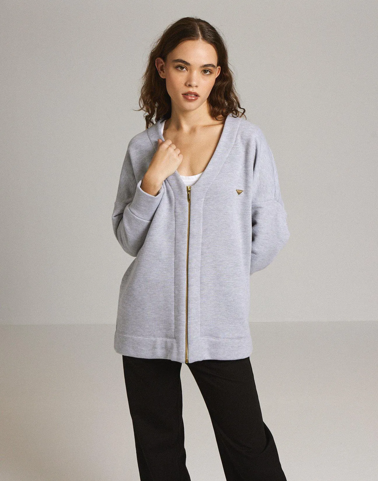 Oversized ζακέτα φούτερ