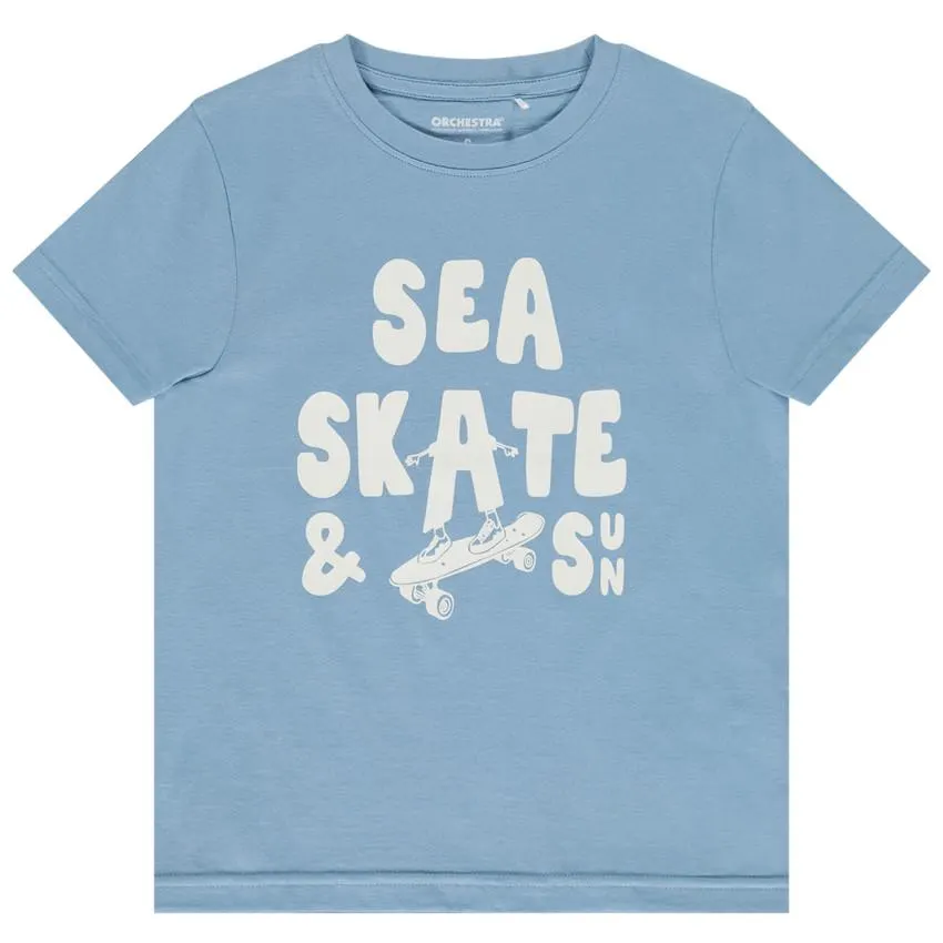 T-shirt κοντομάνικο print φαντεζί για αγόρι