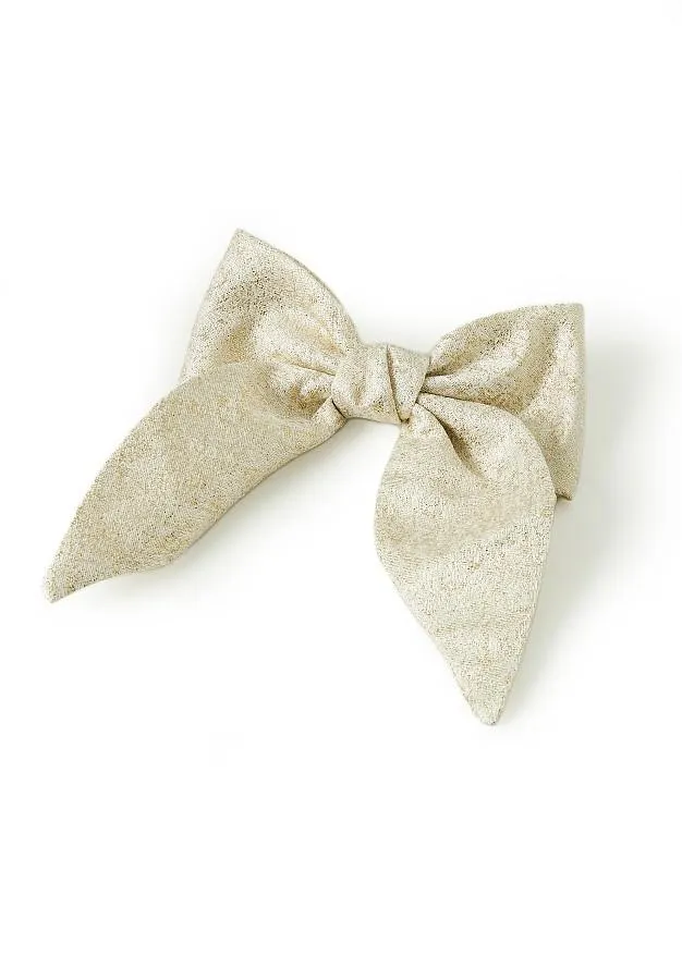 Μεταλλιζέ φιόγκος για τα μαλλιά