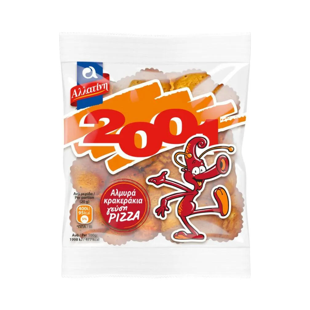 Μπισκότα ΑΛΛΑΤΙΝΗ αλμυρά με γεύση pizza (40g)