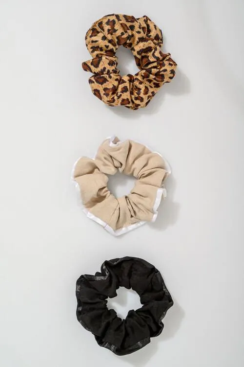 Σετ 3 scrunchies