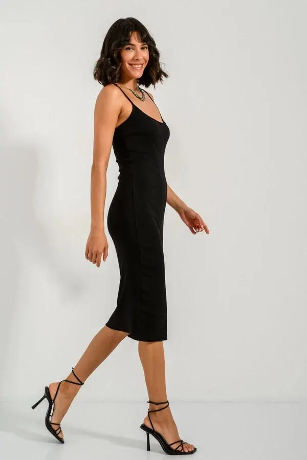 Midi ριπ φόρεμα