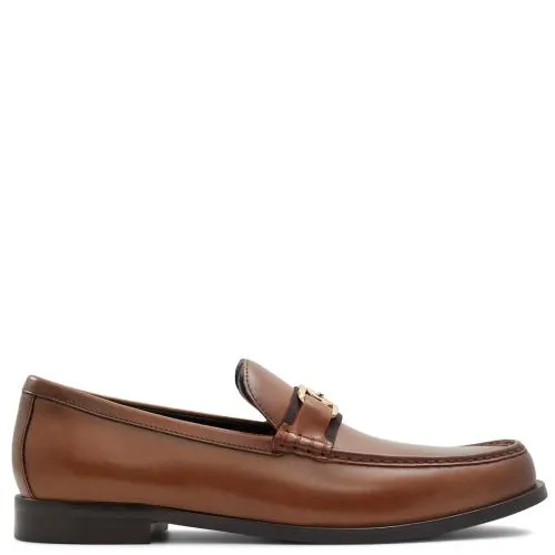 Ανδρικό ταμπά δερμάτινο loafer PREMISE 100001471-023