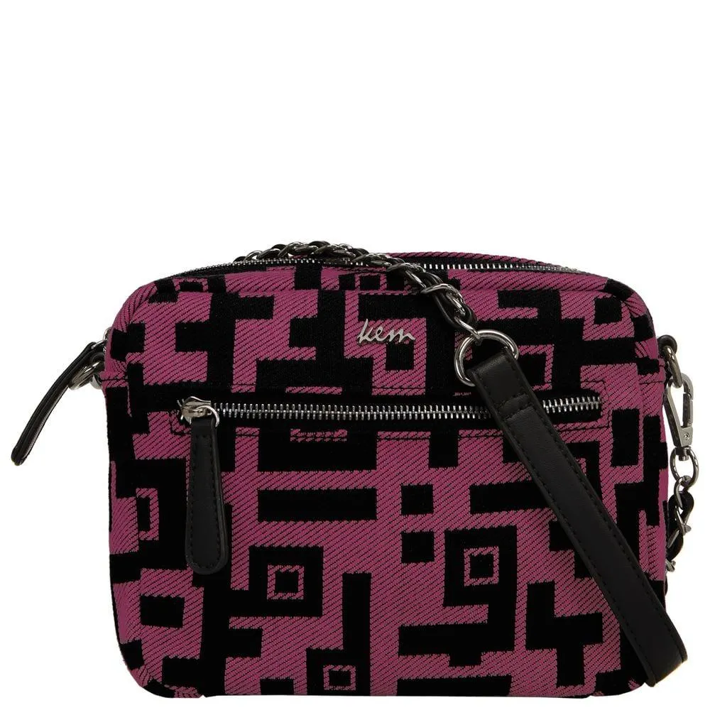 Τσάντα χιαστί σε υφασμάτινο υλικό Enigma