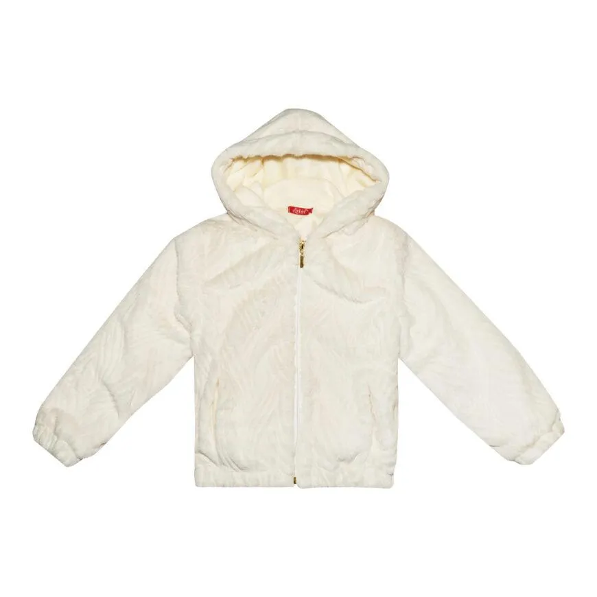 Χειμερινό jacket σε εκρού χρώμα για κορίτσι -32.5002E