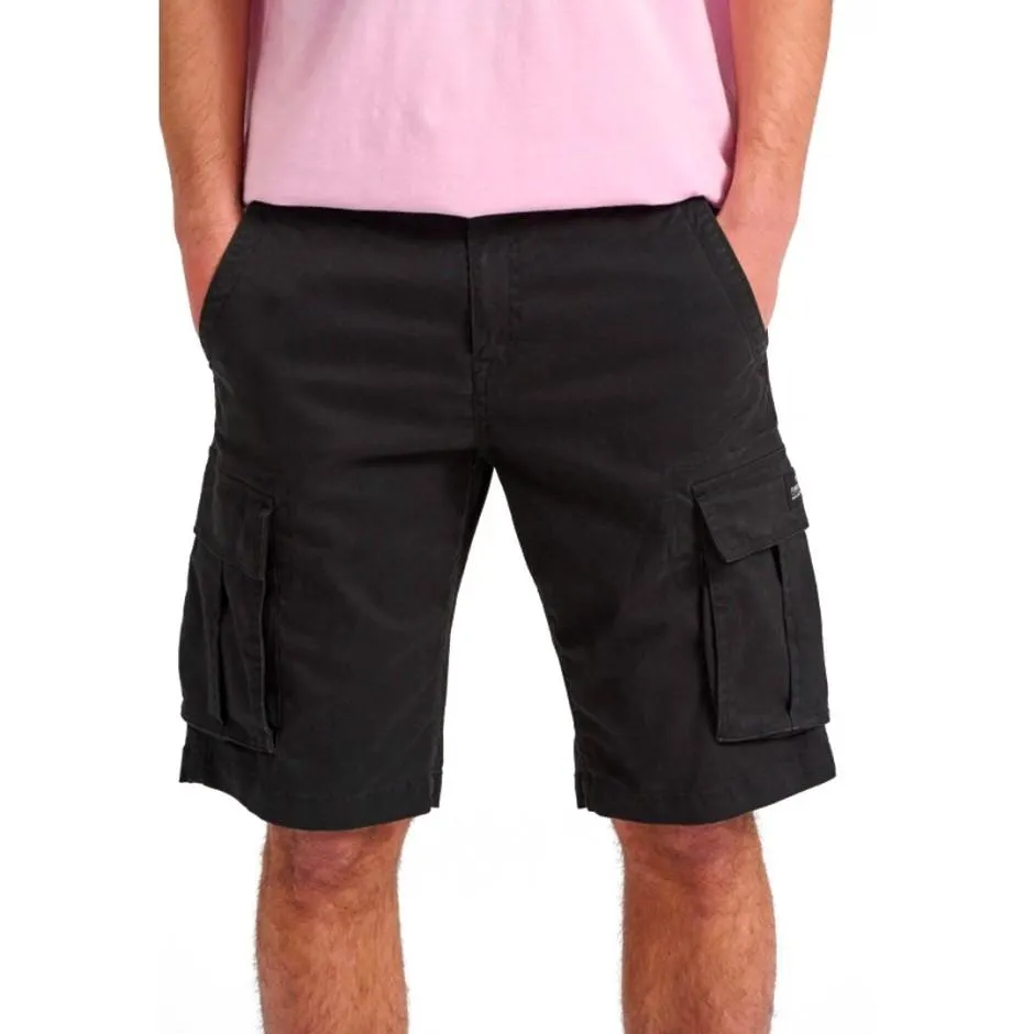 Ανδρική Βερμούδα Cargo Μαύρη - Funky Buddha The Essentials