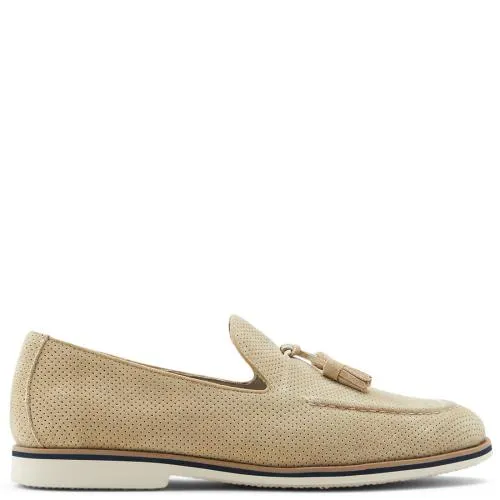 Ανδρικό δερμάτινο μπεζ loafer ARNIM 00056612-10