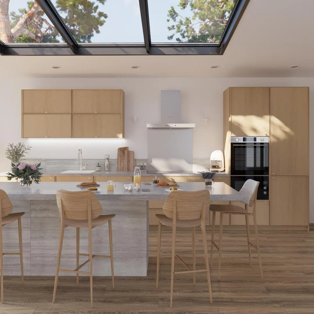 Σύνθεση κουζίνας Delinia ID στα μέτρα σου Malmo Oak