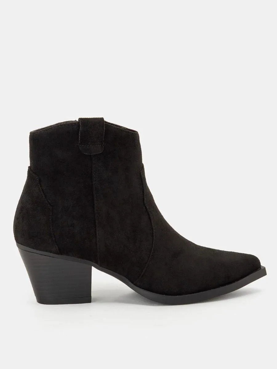 Cowboy suede μποτάκια