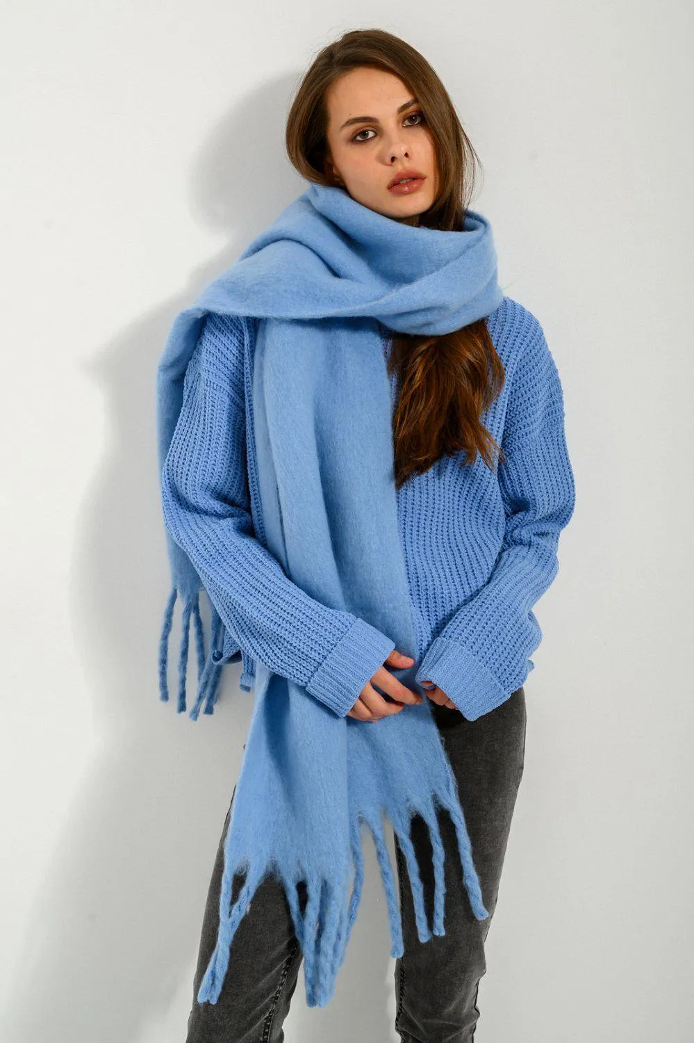 Κασκόλ με κρόσια