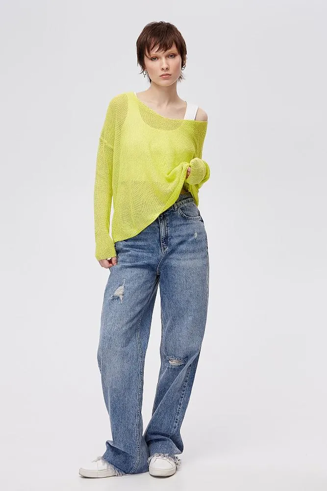 Longsleeve blouse in loose knit