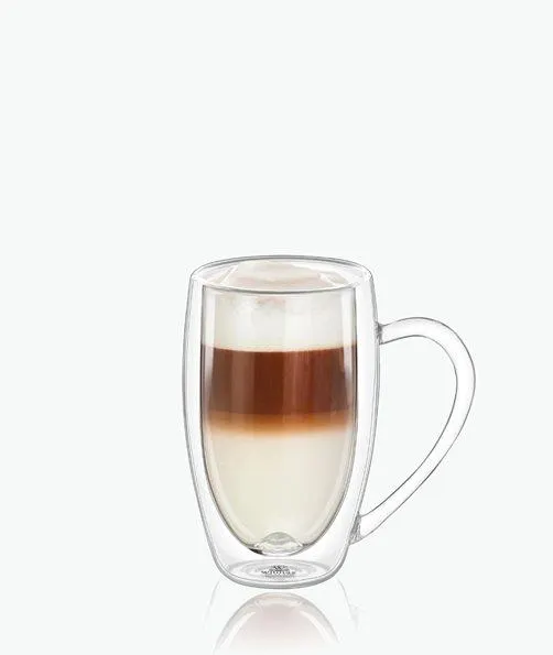 Wilmax Double Wall Glass Mug 400ml
