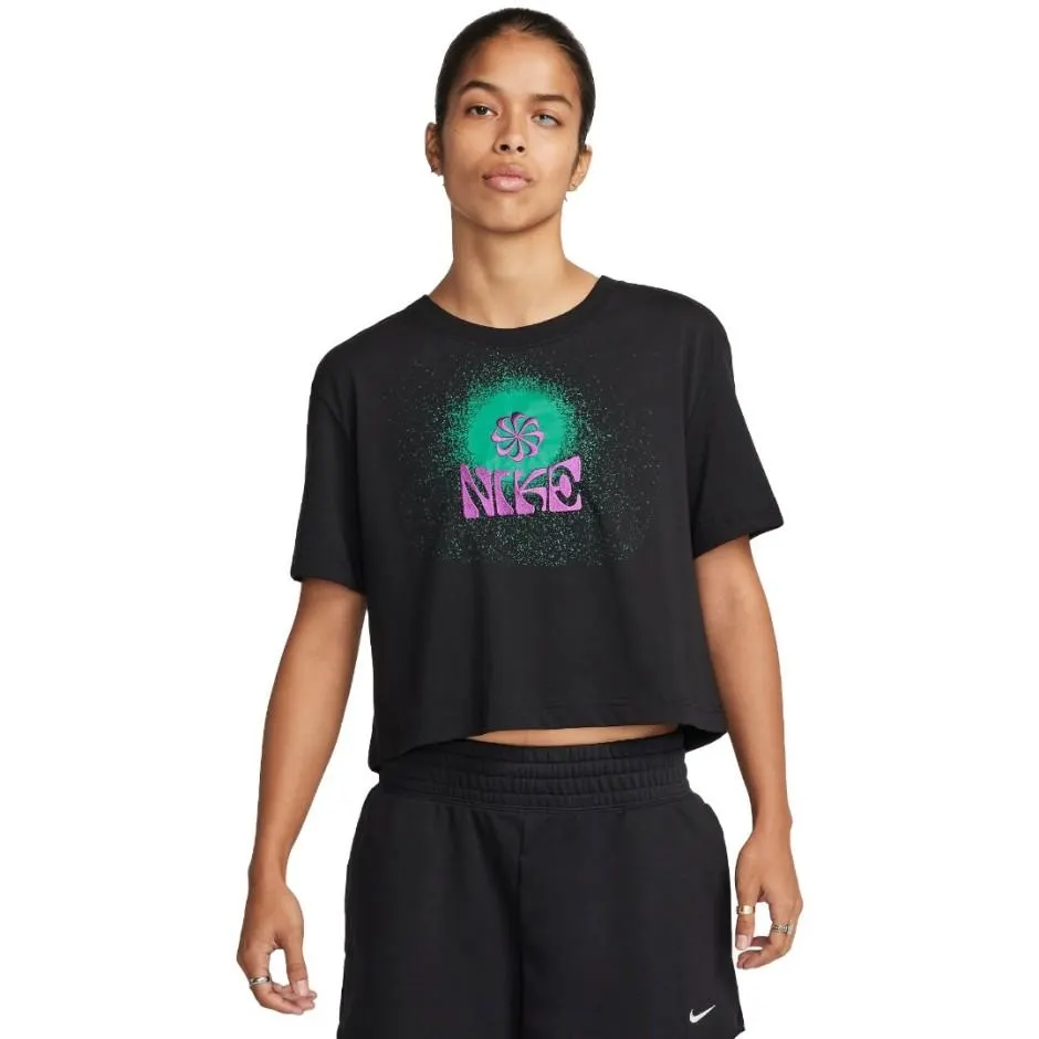 Γυναικεία Κοντομάνικη Μπλούζα Μαύρη - Nike Sportswear